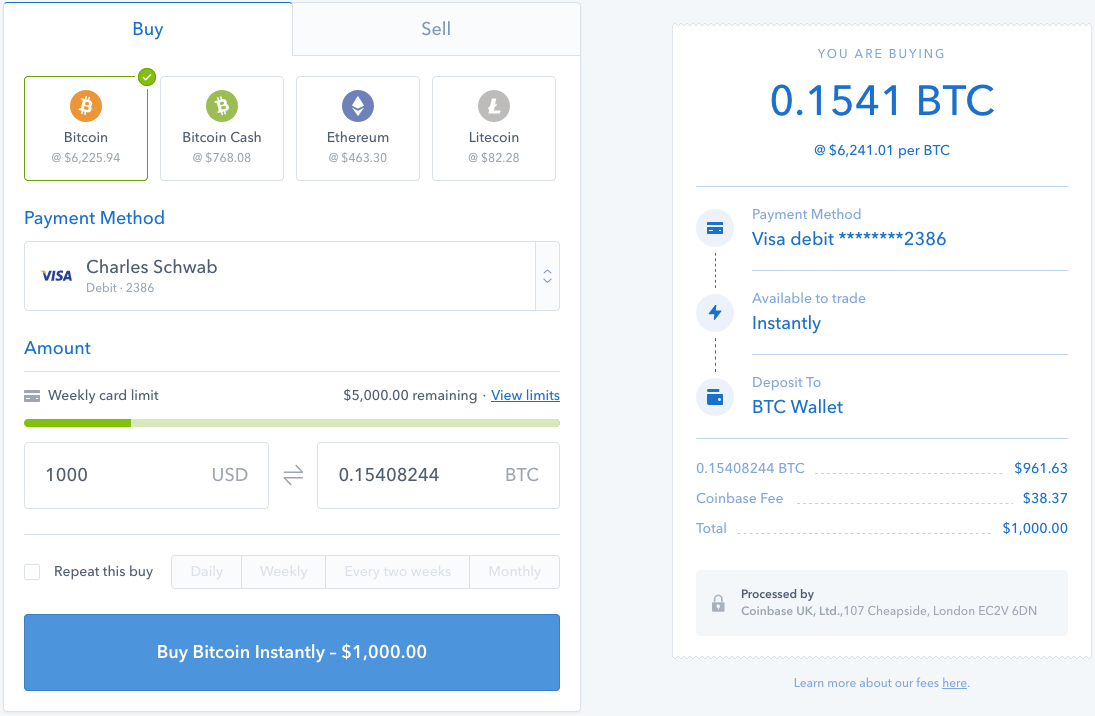 Follow Steps To Buy & Send Bitcoin on Coinbase